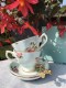 NAUJAS PUODELIS DUO "RETRO CANDY BLUE", 1 VNT, KAULINIS PORCELIANAS