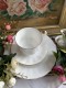 PUODELIS TRIO ROYAL KNIGHT "WHITE & GOLD", 1 VNT, KAULINIS PORCELIANAS