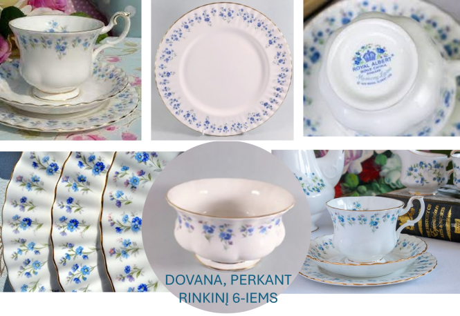 RINKINYS ROYAL ALBERT "MEMORY LANE", 6 ASM, KAULINIS PORCELIANAS