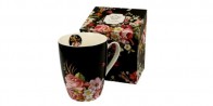 PUODELIS DĖŽUTĖJE "VINTAGE FLOWERS", 390ml, 1 VNT, PORCELIANAS