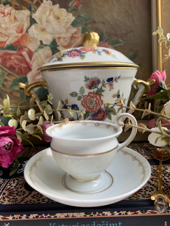 ESPRESSO PUODELIS DUO FURSTENBERG "PEARL WHITE", 1 VNT, PORCELIANAS