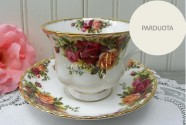 PUODELIS DUO ROYAL ALBERT "OLD COUNTRY ROSES", 1 vnt , KAULINIS PORCELIANAS
