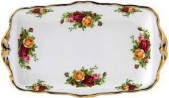 DIDESNĖ SERVIRAVIMO LĖKŠTĖ ROYAL ALBERT "OLD COUNTRY ROSES", 1 VNT, KAULINIS PORCELIANAS