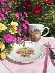 PUODELIS IR LĖKŠTUTĖ “SUMMER HARVEST”, PORCELIANAS